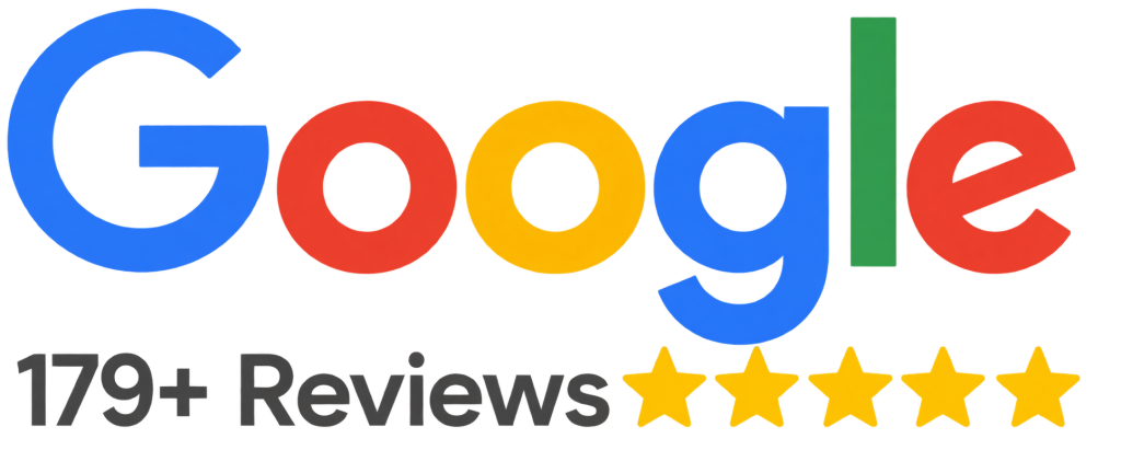 Google — 179+ Reviews, five stars